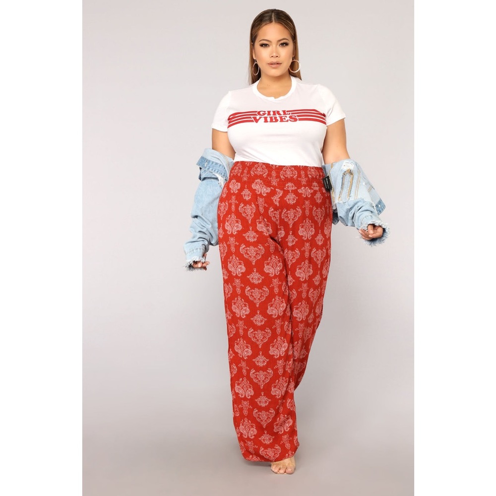 Fashion Nova Shadow Heart Pants